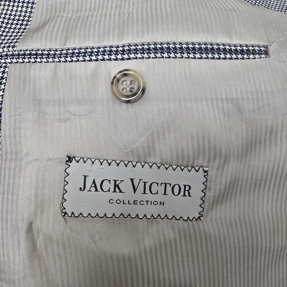 Jack Victor Blazer Men 44 R 100% Wool Loretowood Sports Coat Jacket‎